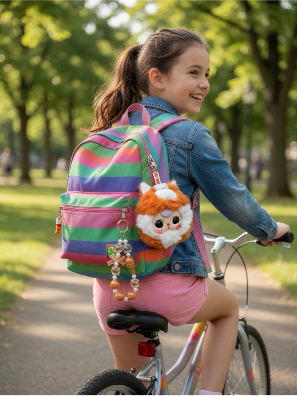 Confirmed plushie bag with matching keychain